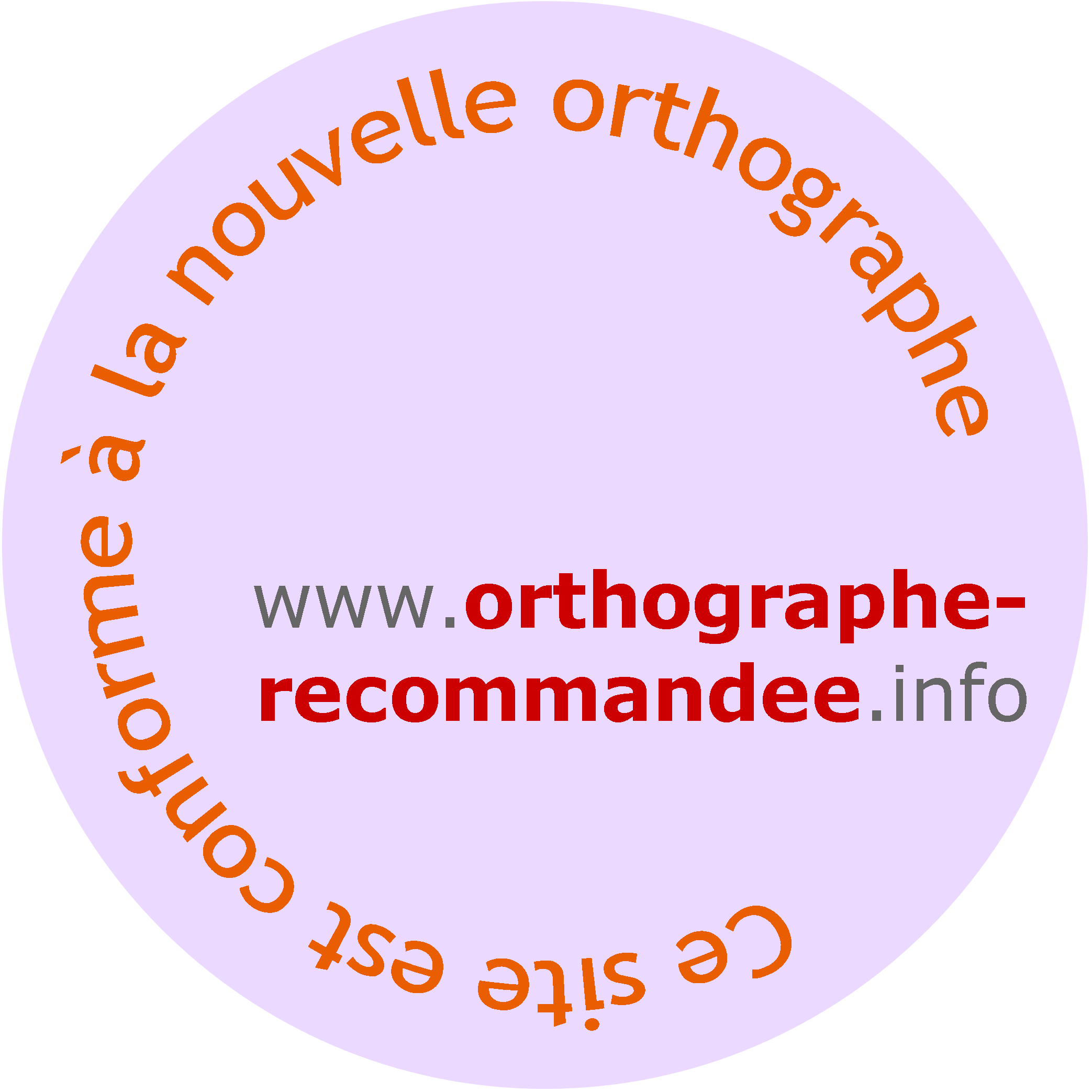 Logo de conformité à l'orthographe rectifiée