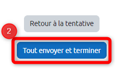 Cliquer sur le bouton tout envoyer et treminer