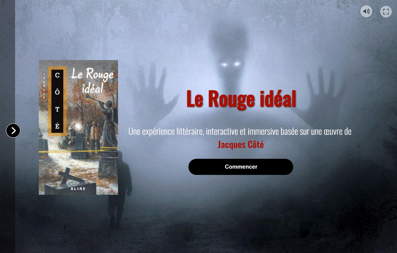 Photo de l'immersion interactive «Le Rouge idéal»